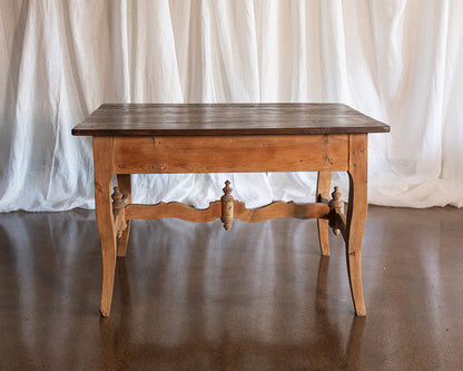 Large English Pine Desk - Wood Peg Construction - Late 1800s