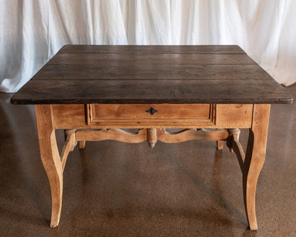 Large English Pine Desk - Wood Peg Construction - Late 1800s