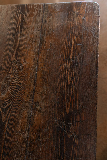 Large English Pine Desk - Wood Peg Construction - Late 1800s