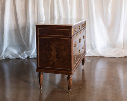 Louis XVI French Chest of Drawers with Marble top - Early 1800s France
