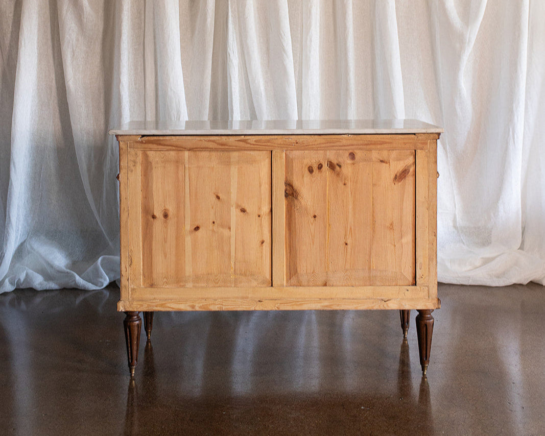 Louis XVI French Chest of Drawers with Marble top - Early 1800s France