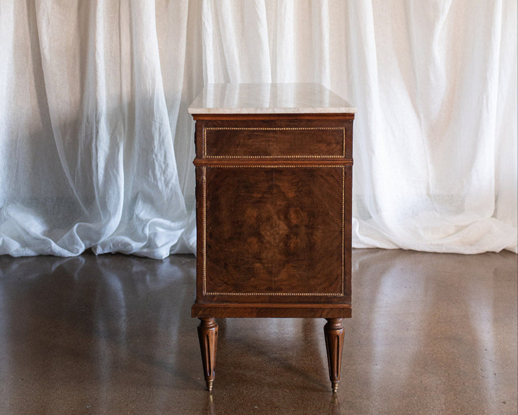 Louis XVI French Chest of Drawers with Marble top - Early 1800s France