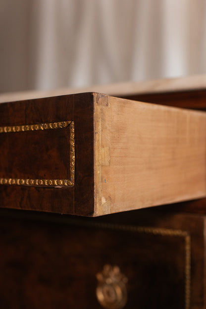 Louis XVI French Chest of Drawers with Marble top - Early 1800s France