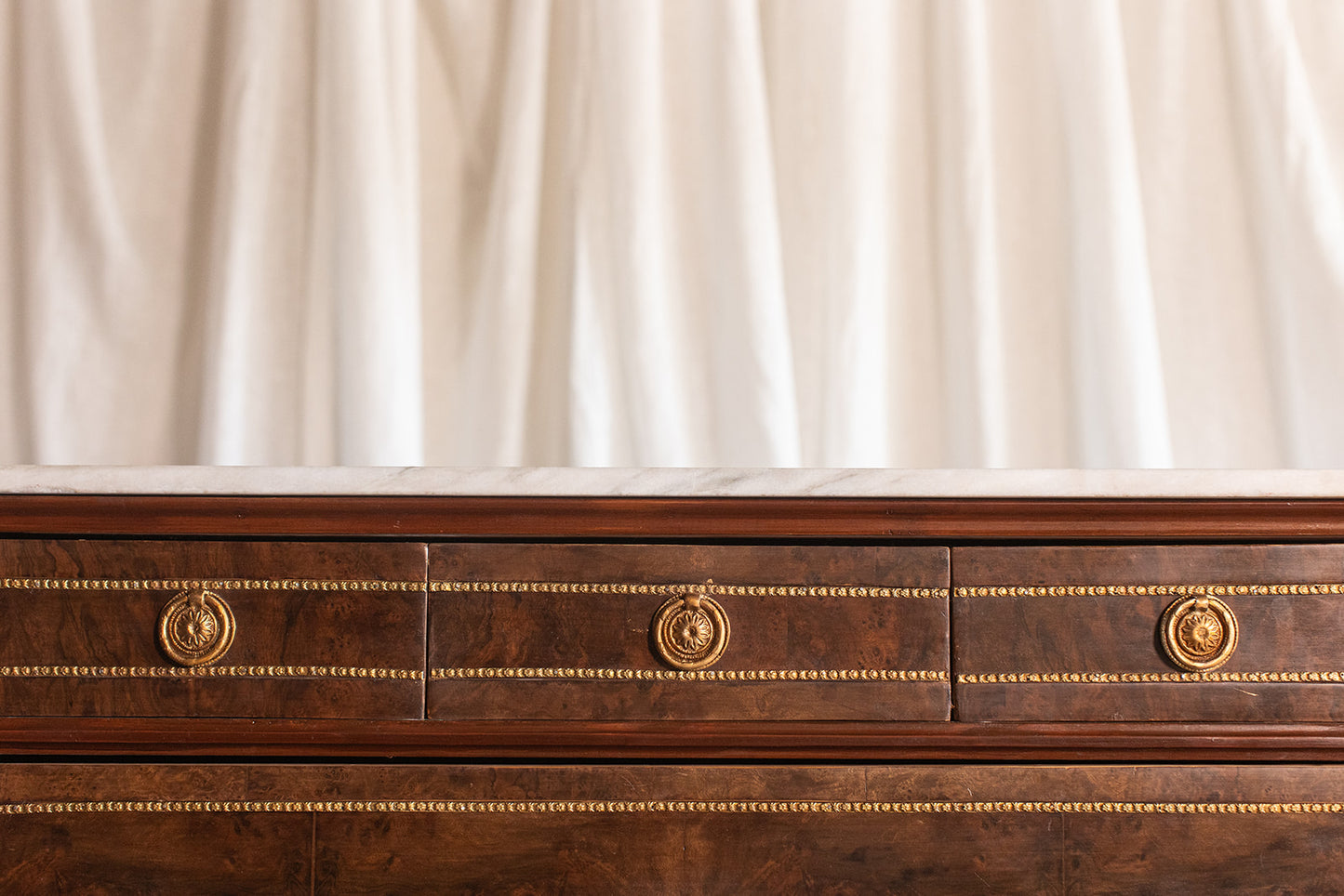 Louis XVI French Chest of Drawers with Marble top - Early 1800s France