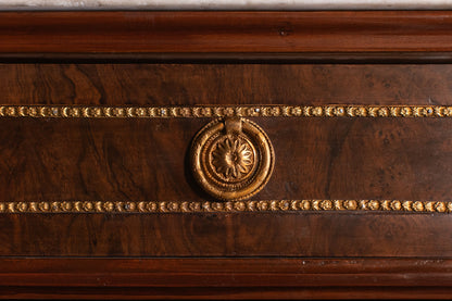 Louis XVI French Chest of Drawers with Marble top - Early 1800s France