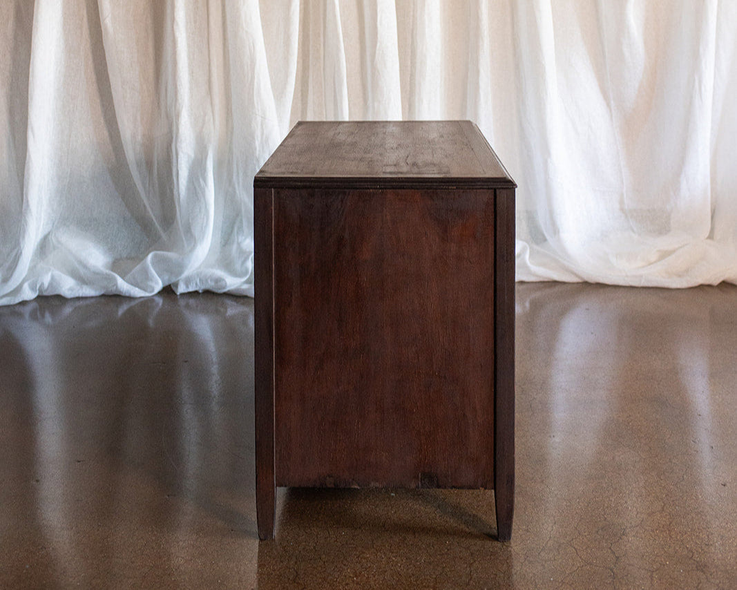 Sligh Three Drawer Mahogany Chest - late 1800s