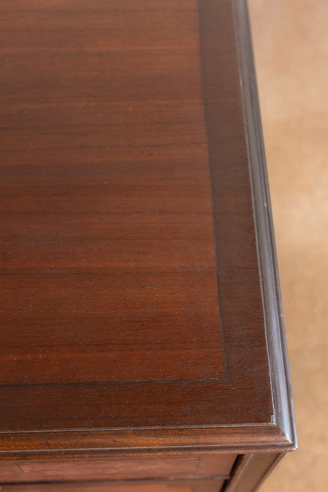 Sligh Three Drawer Mahogany Chest - late 1800s