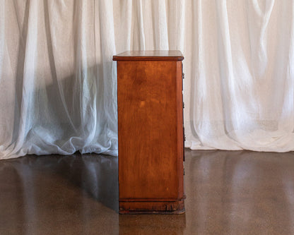 Burled Wood Five Drawer Chest - circa 1850
