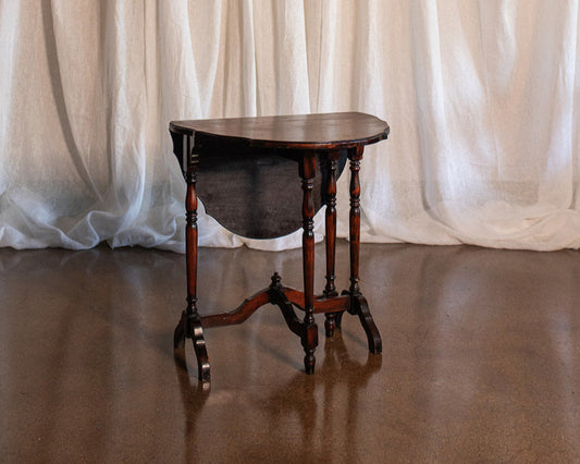 Antique Petite Drop Leaf Side Table