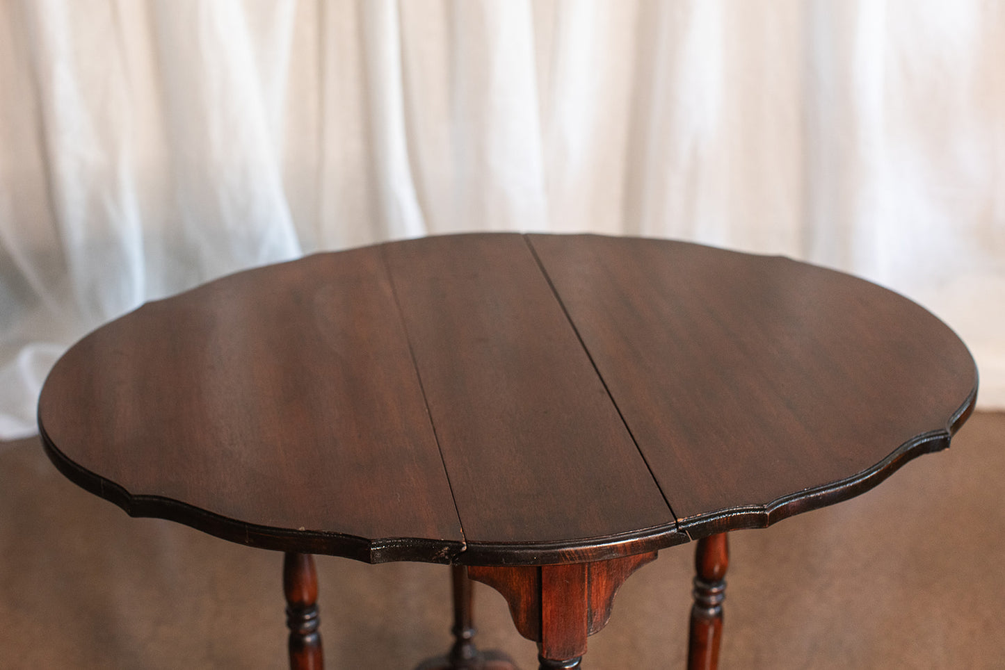 Antique Petite Drop Leaf Side Table