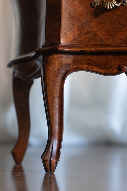 Pair of Mid 20th Century Inlaid Commode Night Stands