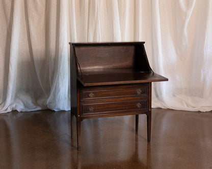 3 Drawer Mahogany Flip Front Escritoire - circa 1900