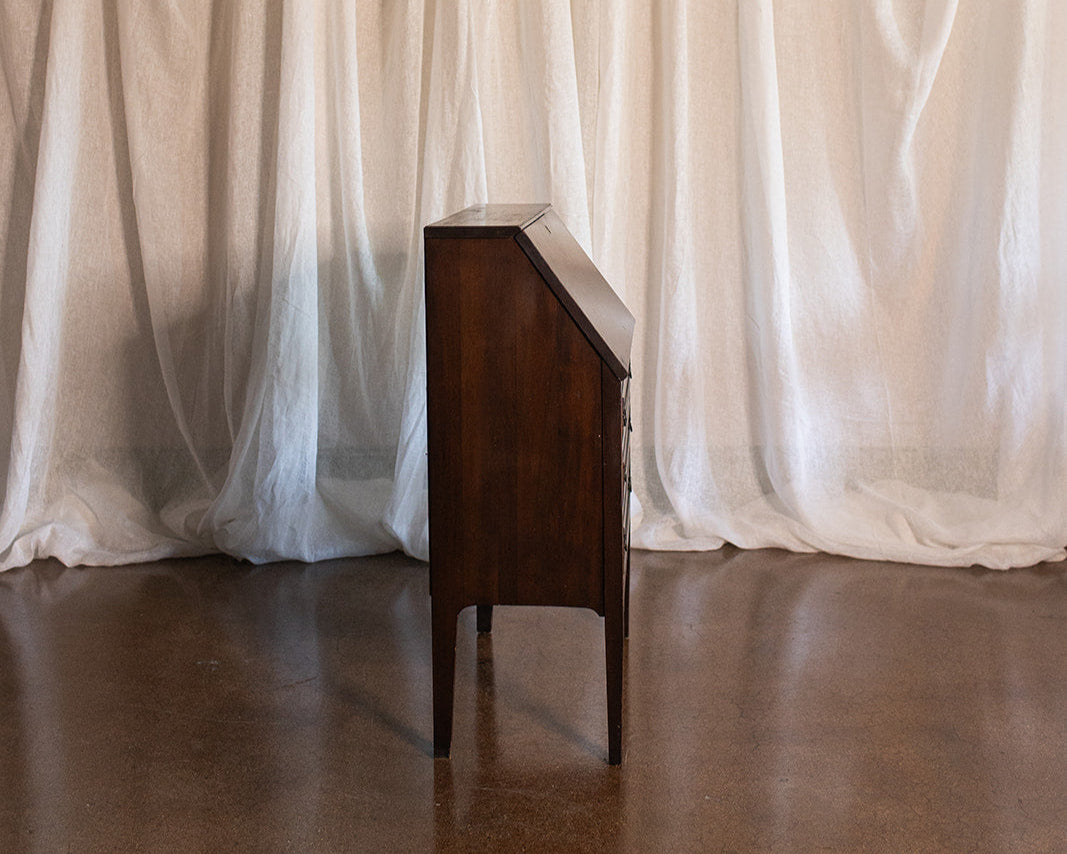 3 Drawer Mahogany Flip Front Escritoire - circa 1900