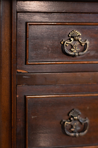 3 Drawer Mahogany Flip Front Escritoire - circa 1900
