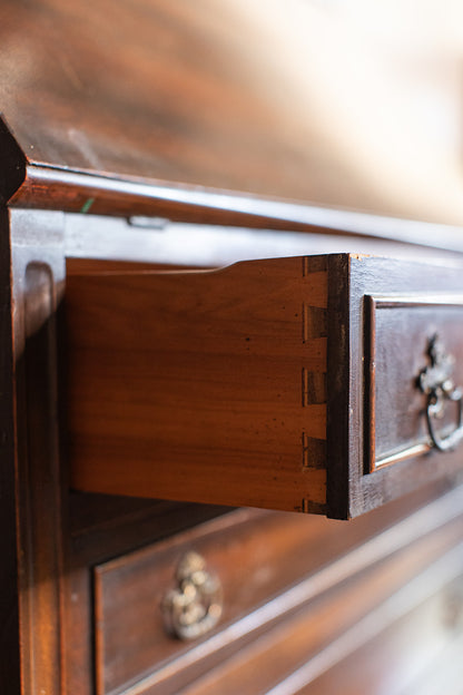 3 Drawer Mahogany Flip Front Escritoire - circa 1900