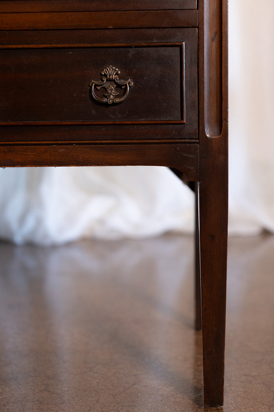 3 Drawer Mahogany Flip Front Escritoire - circa 1900
