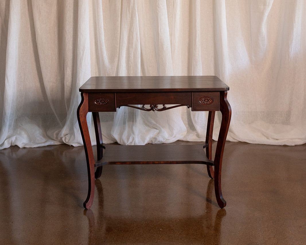 Mahogany Table with Drawer - Late 1800s
