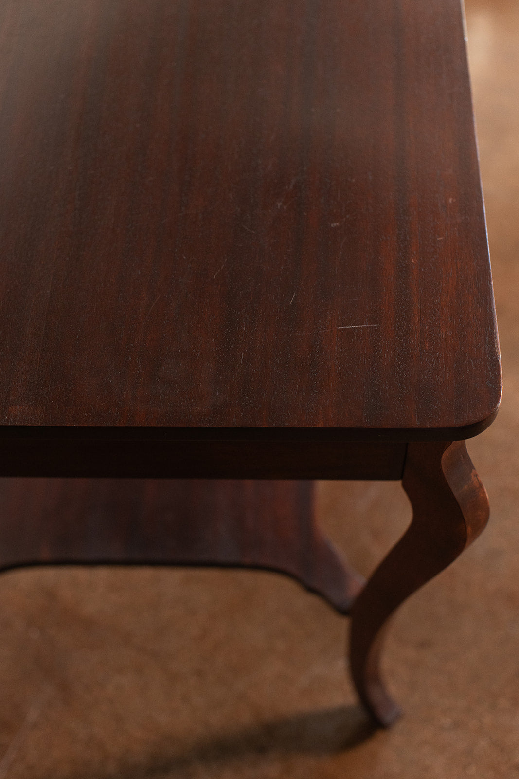 Mahogany Table with Drawer - Late 1800s