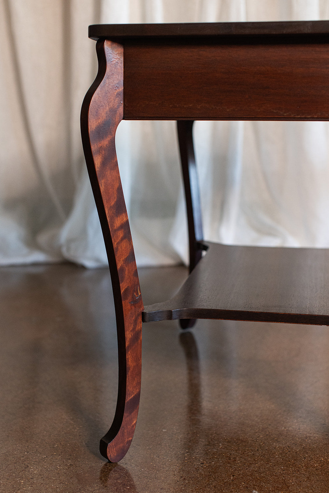 Mahogany Table with Drawer - Late 1800s