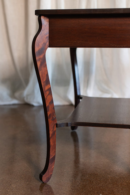 Mahogany Table with Drawer - Late 1800s