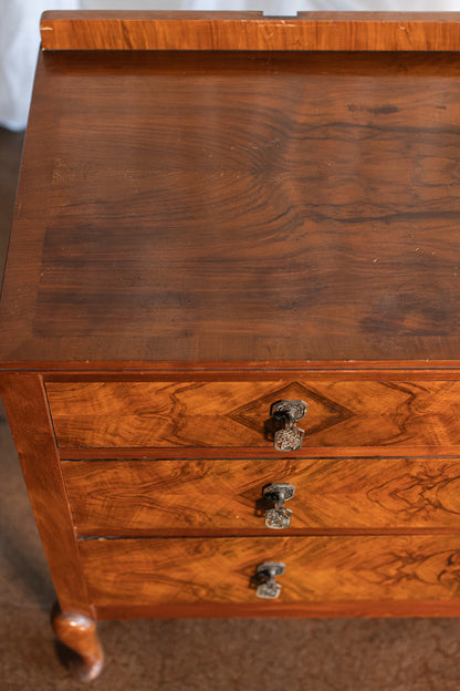 Burl Wood Four Drawer Chest (Look for Sister Chest) - circa 1920