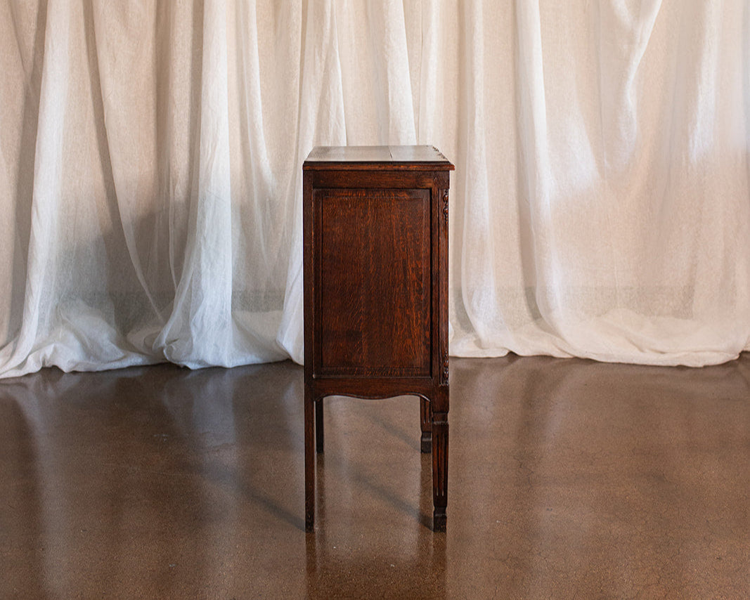 Belgian Carved Antique French Style Three Drawer Chest - circa 1890