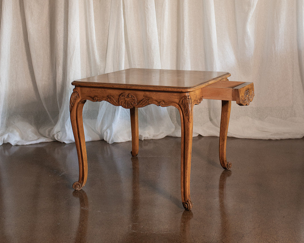 French Provincial Style Square Side/Game Table