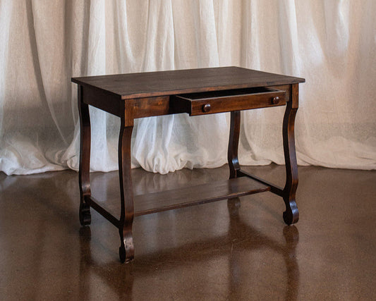 Pine Desk/Table with Drawer - circa early 1900s