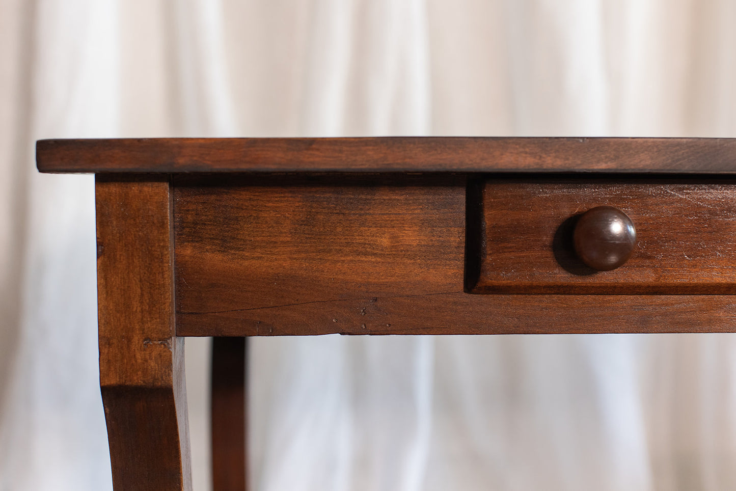 Pine Desk/Table with Drawer - circa early 1900s