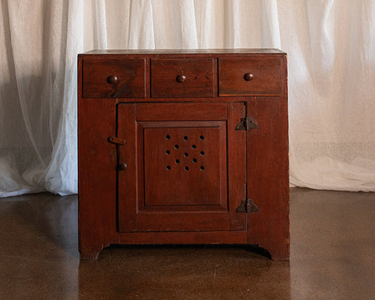 Primitive Cabinet with Ventilation Cutout Detail