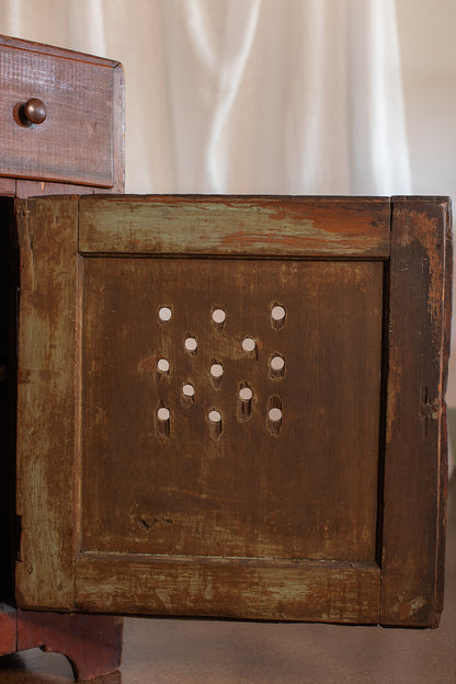 Primitive Cabinet with Ventilation Cutout Detail