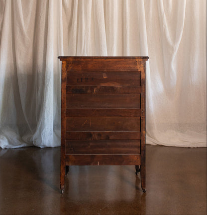 Seven Drawer 1932 Vintage Walnut Dresser