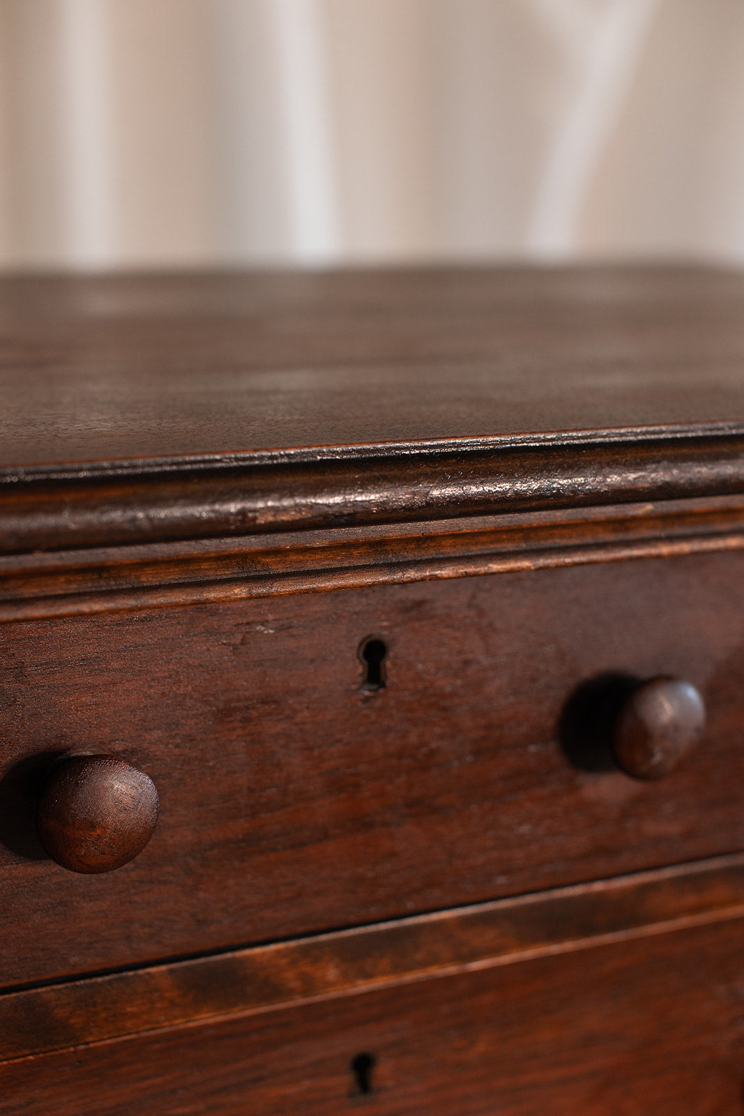 Seven Drawer 1932 Vintage Walnut Dresser