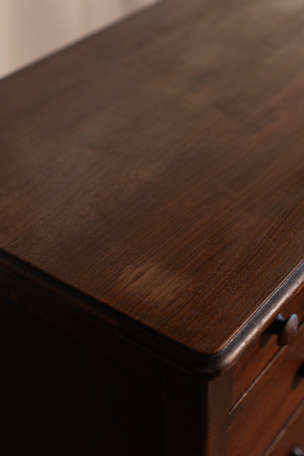 Seven Drawer 1932 Vintage Walnut Dresser