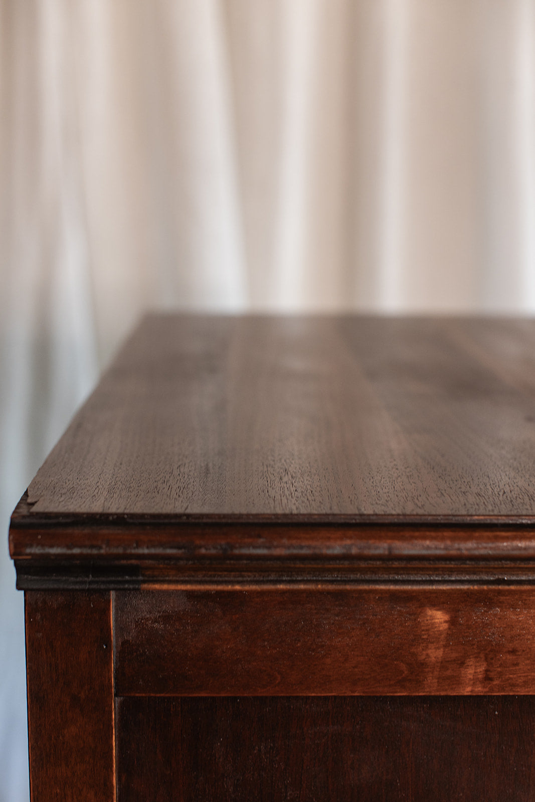 Seven Drawer 1932 Vintage Walnut Dresser