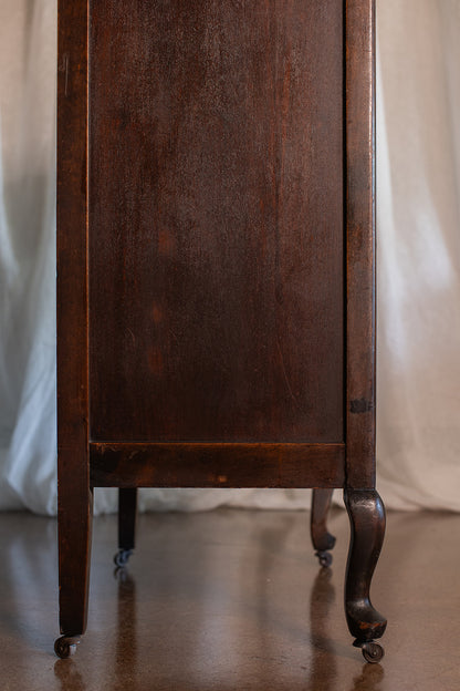 Seven Drawer 1932 Vintage Walnut Dresser