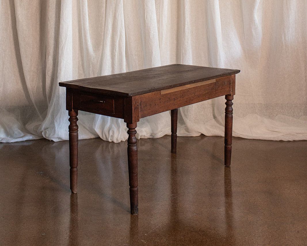 Rustic Work Table Console with Drawer