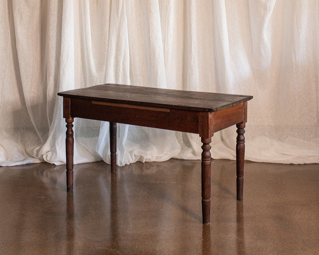 Rustic Work Table Console with Drawer
