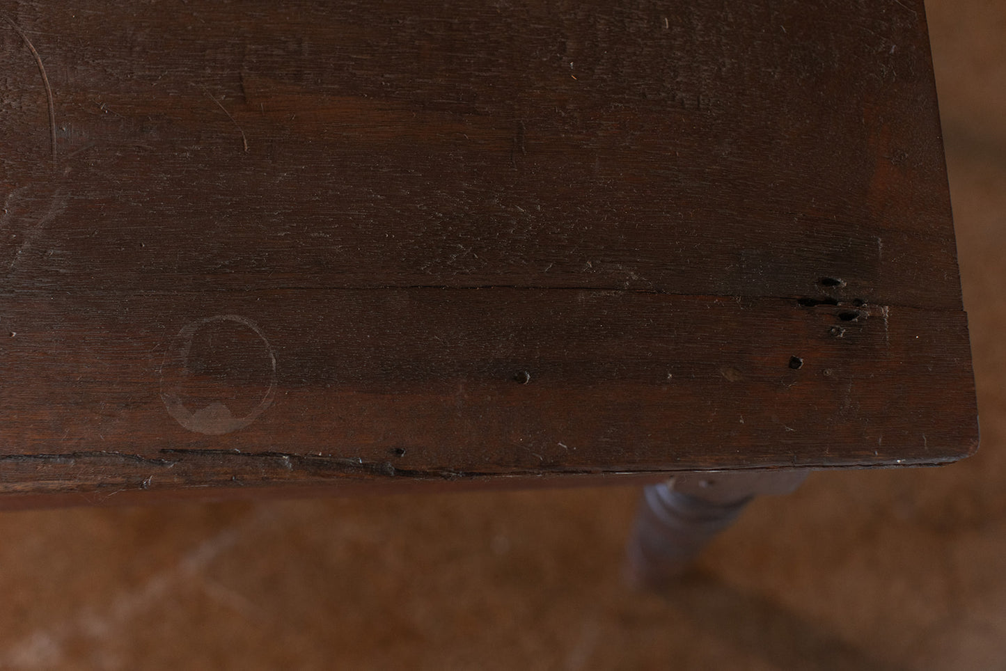 Rustic Work Table Console with Drawer