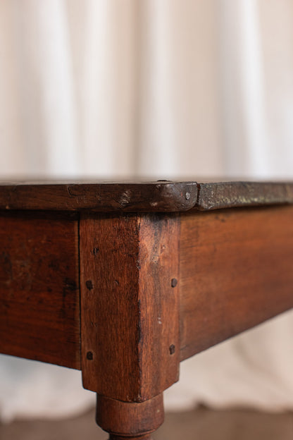 Rustic Work Table Console with Drawer