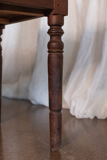 Rustic Work Table Console with Drawer