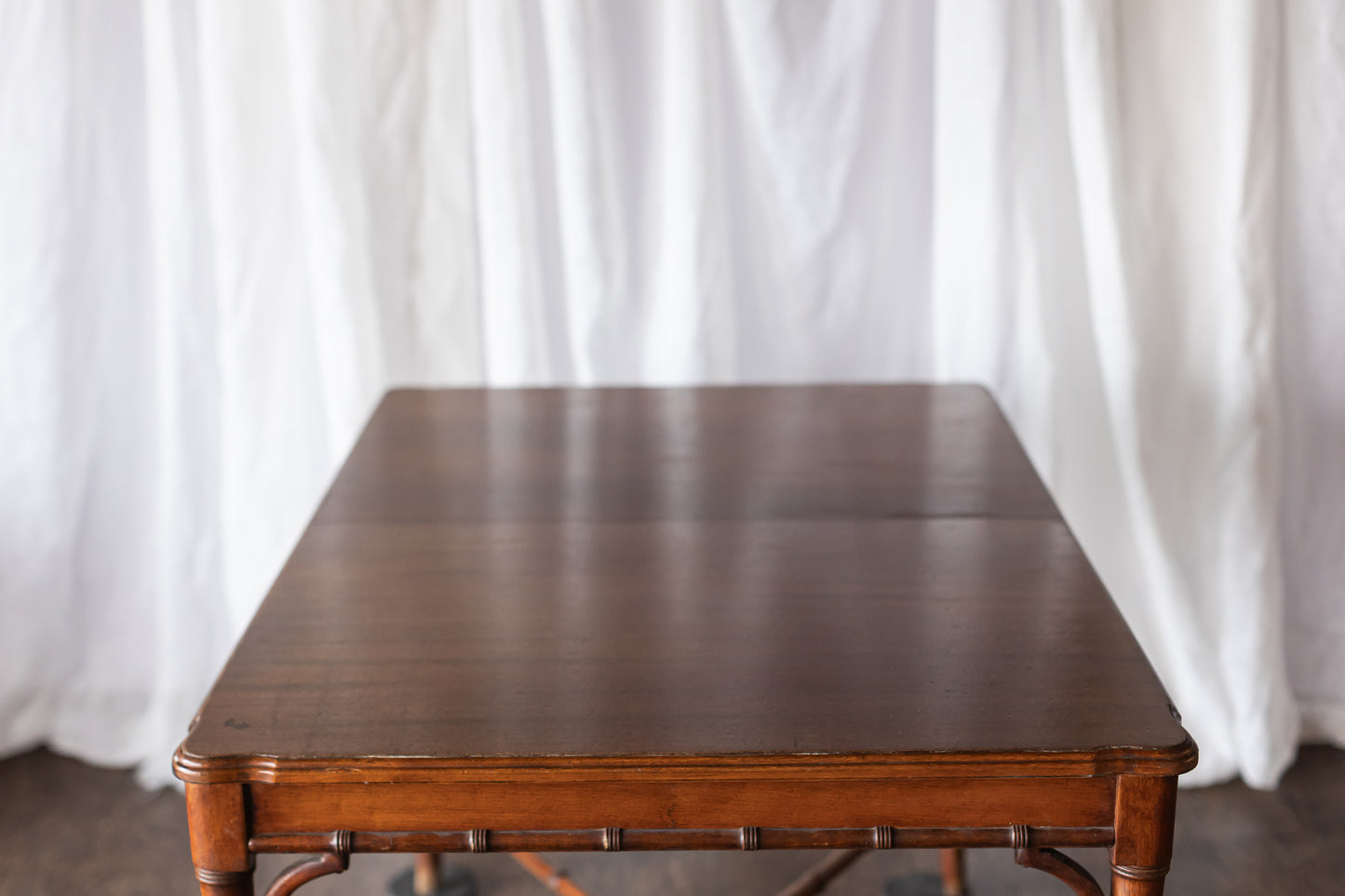 Faux Bamboo Table with Leaf