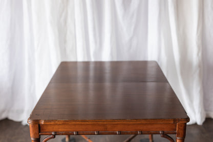Faux Bamboo Table with Leaf