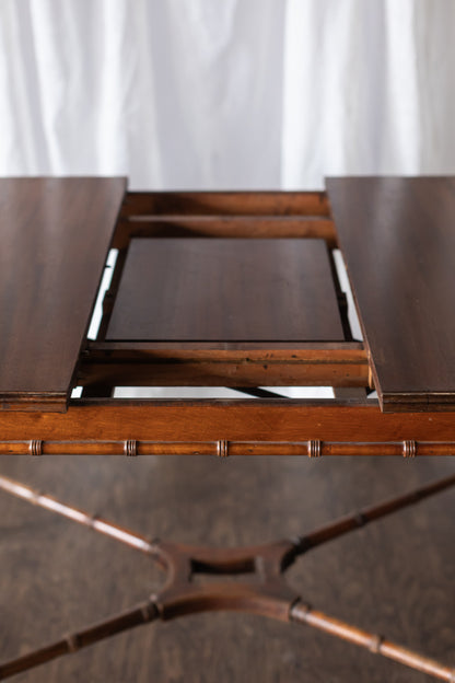 Faux Bamboo Table with Leaf