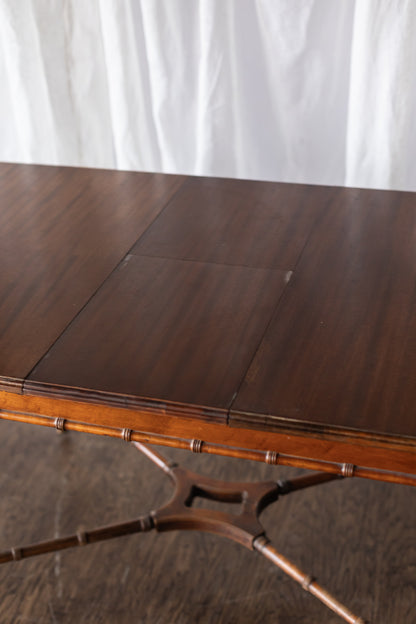 Faux Bamboo Table with Leaf