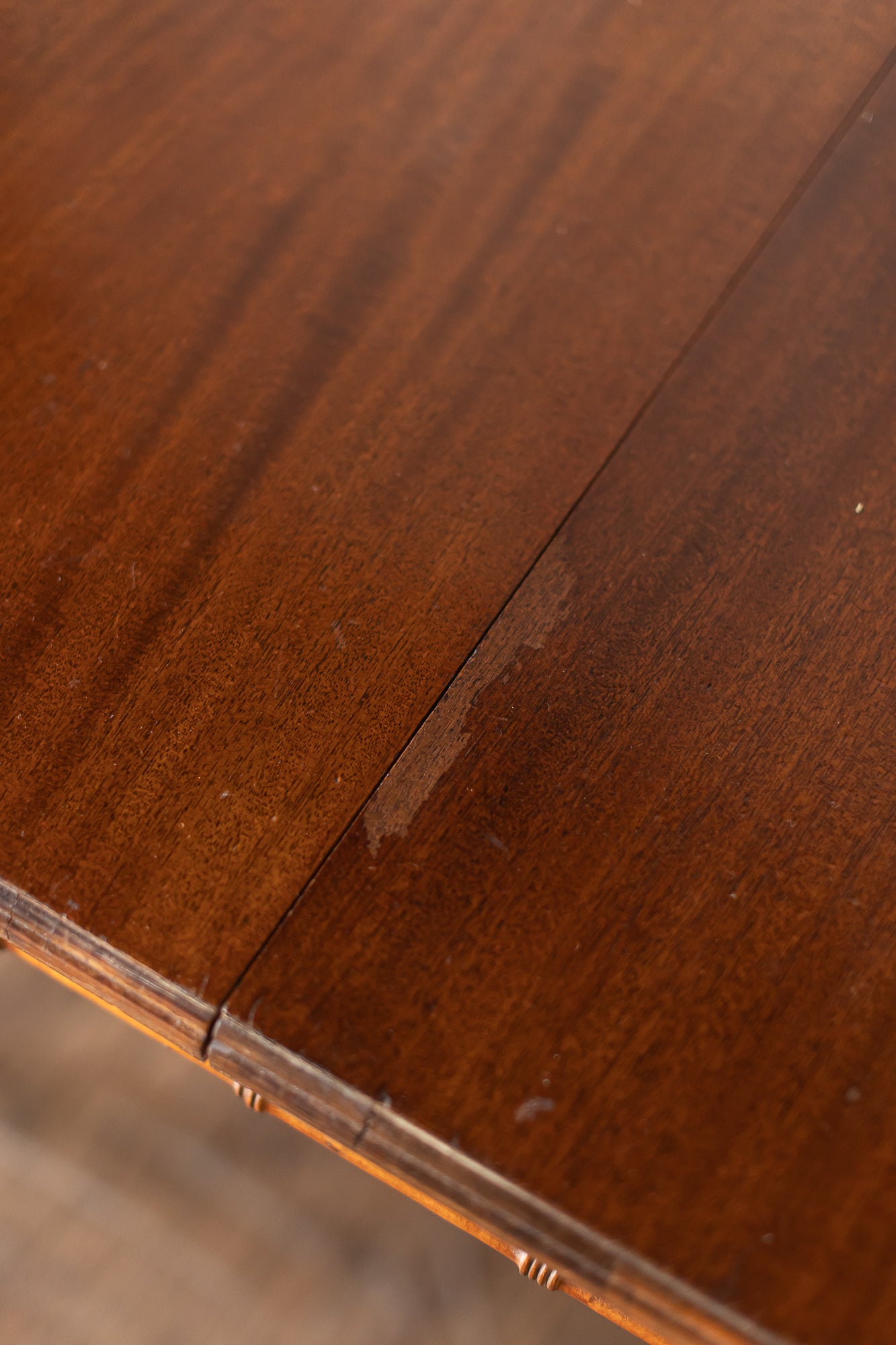 Faux Bamboo Table with Leaf