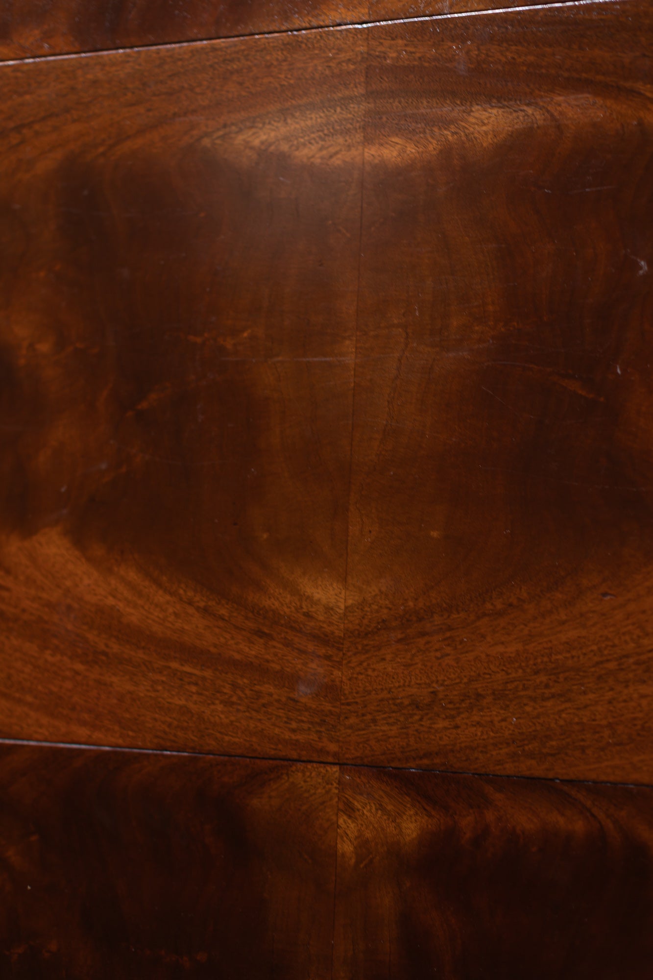 Mahogany Drop-Leaf Pedestal Table with Brass-Capped Feet