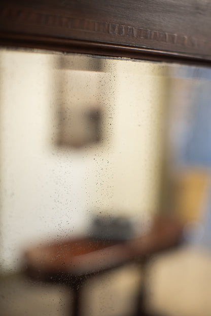 Mahogany Framed Mirror Inlay Detail