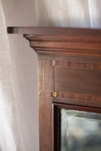 Mahogany Framed Mirror Inlay Detail