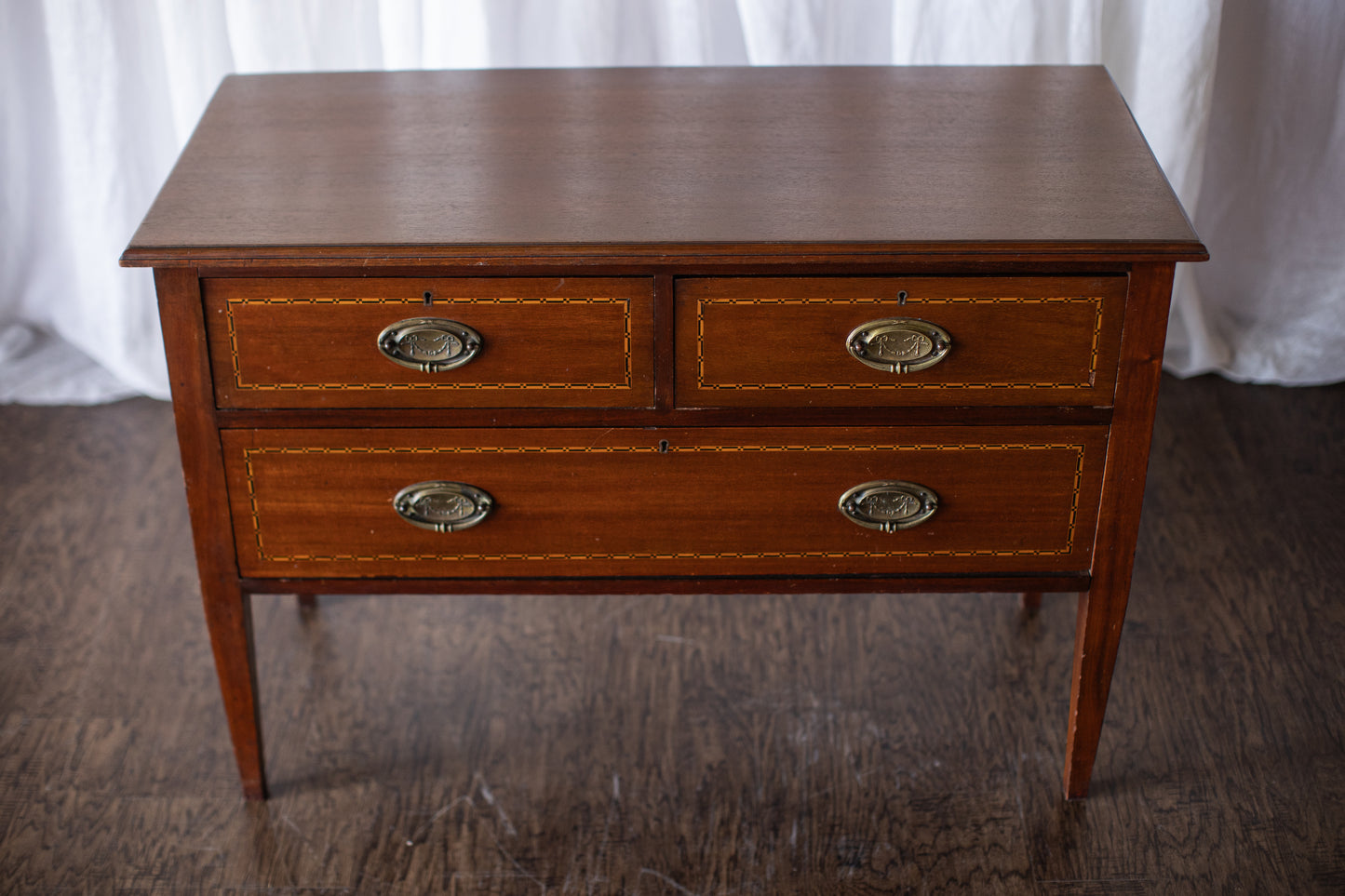 Sister Pair of Wooden Nightstands-Early 20th Century